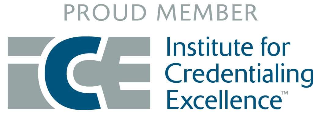 Proud Member of the Institute for Credentialing Excellence
