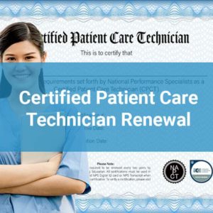 Cpct Renewal Certification Registration